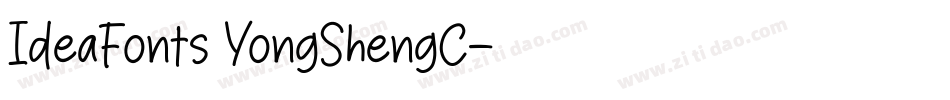IdeaFonts YongShengC字体转换